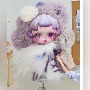 SKULLPANDA You Found Me! Series Plush Doll Pendant - Purple